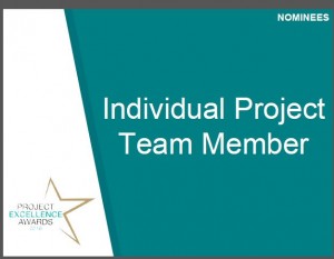 Diana was nominated and selected as a finalist for the 2016 OPS Project Excellence Award Individual Team Member Category